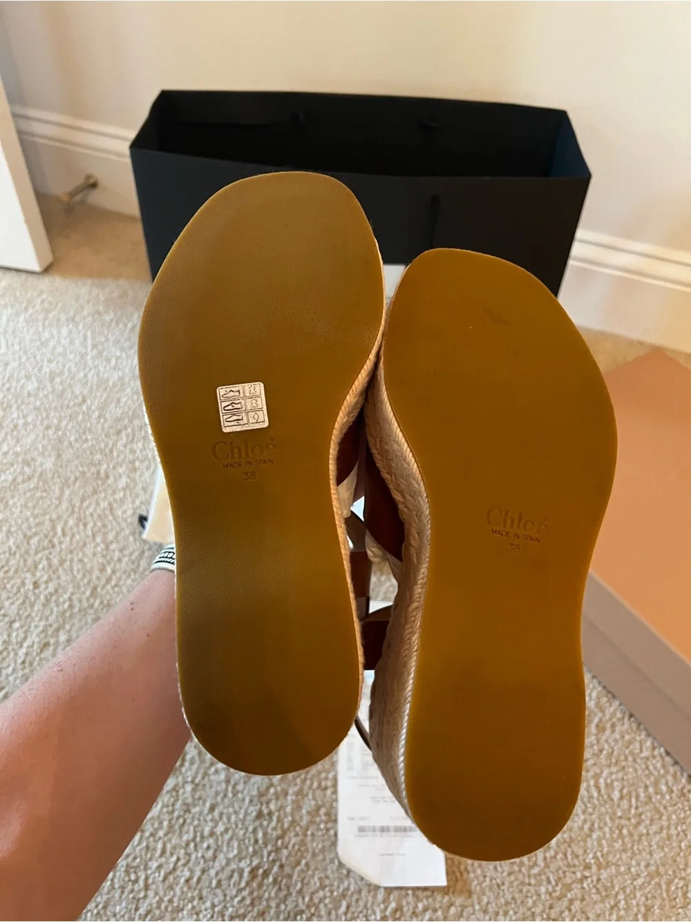Chloe Isla Wedge - worn once